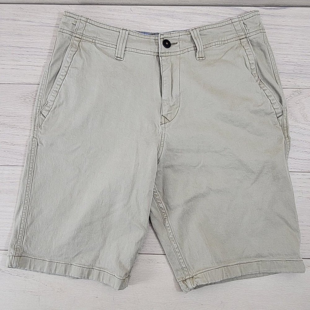 Lucky Brand Shorts Men's Size 30 Khaki Saturday Stretch Flat Front